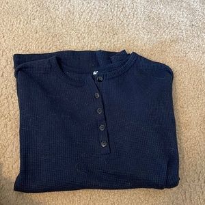 Long sleeve button up top